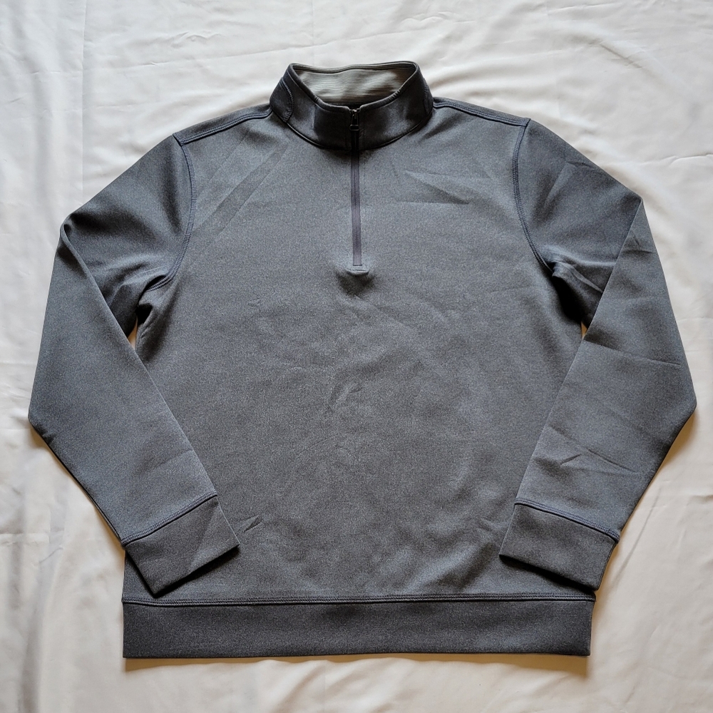 Havana Jim Sweater Mens Small Gray Quarter Zip Pullover Sweatshirt